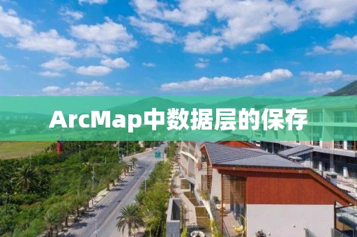 ArcMap中数据层的保存