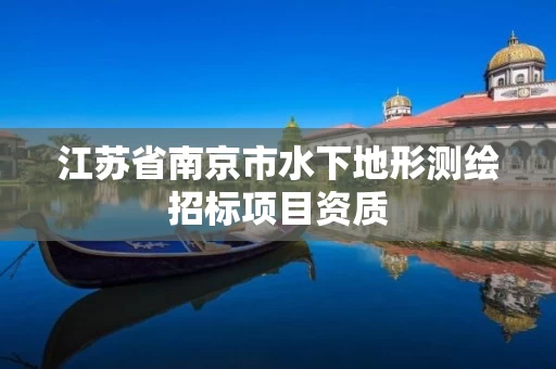 江苏省南京市水下地形测绘招标项目资质