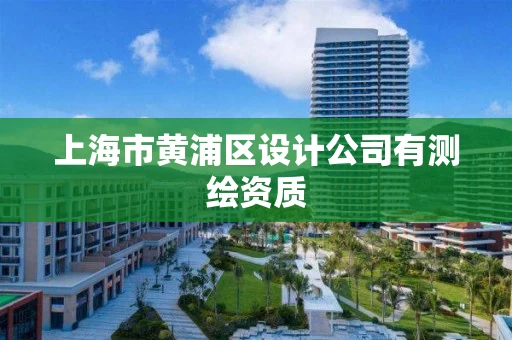 上海市黄浦区设计公司有测绘资质