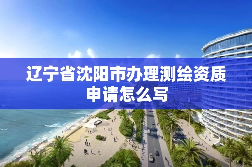 辽宁省沈阳市办理测绘资质申请怎么写