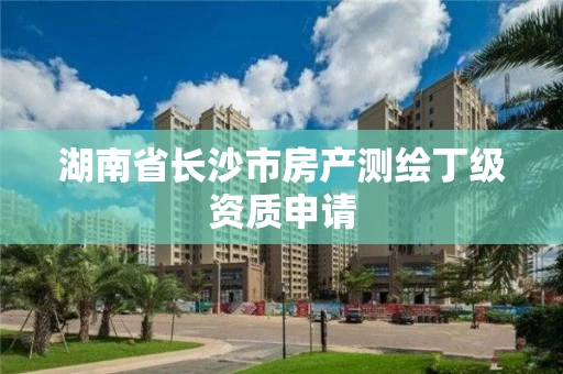 湖南省长沙市房产测绘丁级资质申请