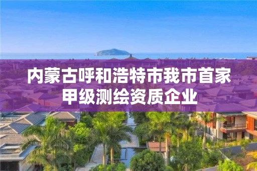 内蒙古呼和浩特市我市首家甲级测绘资质企业