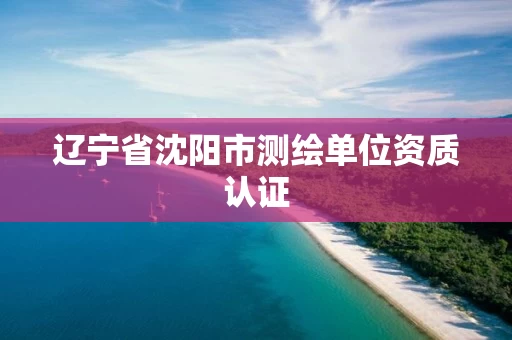 辽宁省沈阳市测绘单位资质认证