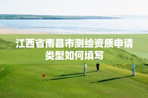 江西省南昌市测绘资质申请类型如何填写