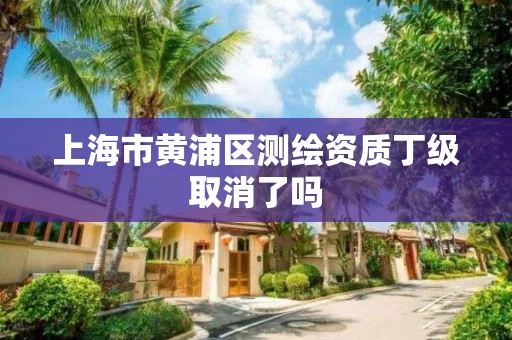 上海市黄浦区测绘资质丁级取消了吗 上海市黄浦区测绘资质丁级取消了吗