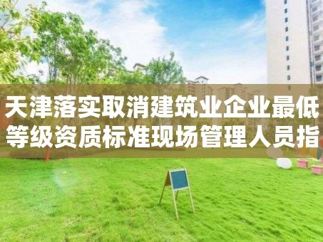天津落实取消建筑业企业最低等级资质标准现场管理人员指标考核通知