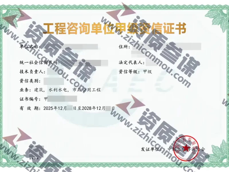 2025年12月甲级工程咨询单位资信证书案例展示-13