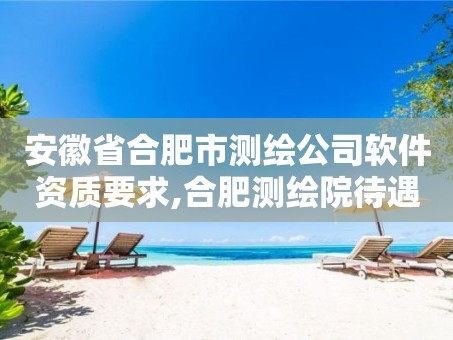 安徽省合肥市测绘公司软件资质要求,合肥测绘院待遇怎么样