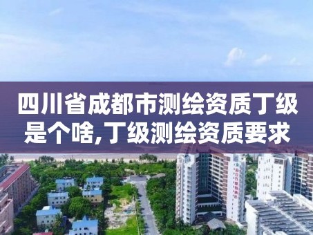 四川省成都市测绘资质丁级是个啥,丁级测绘资质要求。