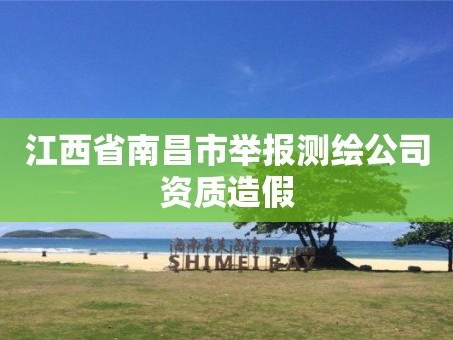 江西省南昌市举报测绘公司资质造假