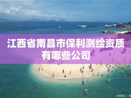 江西省南昌市保利测绘资质有哪些公司
