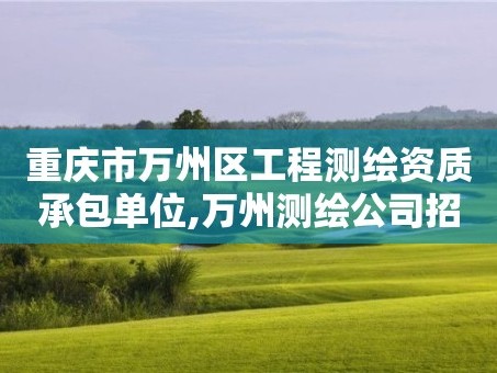 重庆市万州区工程测绘资质承包单位,万州测绘公司招聘。