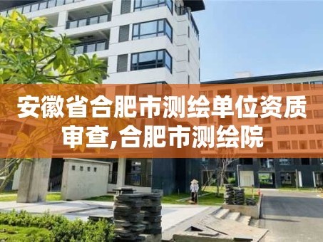 安徽省合肥市测绘单位资质审查,合肥市测绘院