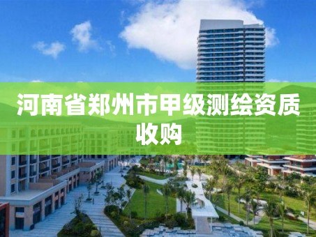 河南省郑州市甲级测绘资质收购