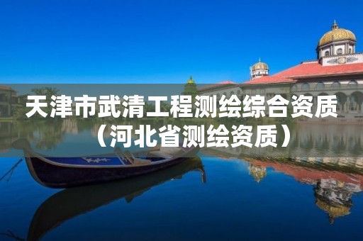天津市武清工程测绘综合资质(河北省测绘资质) 天津市武清工程测绘综合资质(河北省测绘资质)