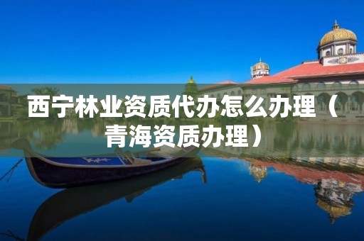 西宁代办怎么办理(青海资质办理)