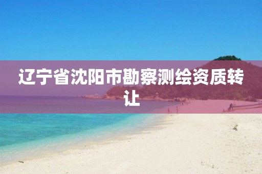 辽宁省沈阳市勘察测绘资质转让 辽宁省沈阳市勘察测绘资质转让