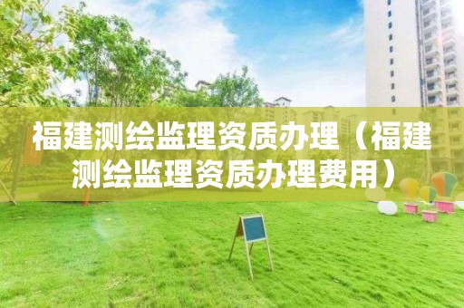福建测绘监理资质办理(福建测绘监理资质办理费用)