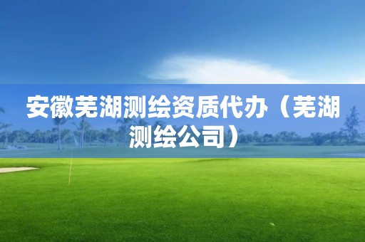 安徽芜湖测绘资质代办（芜湖测绘公司）