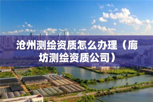 沧州测绘资质怎么办理(廊坊测绘资质公司)