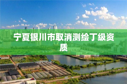 宁夏银川市取消测绘丁级资质 宁夏银川市取消测绘丁级资质
