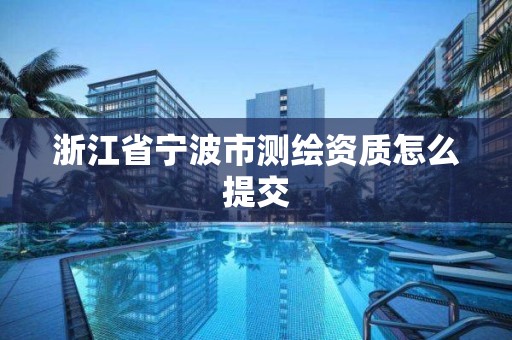 浙江省宁波市测绘资质怎么提交 浙江省宁波市测绘资质怎么提交