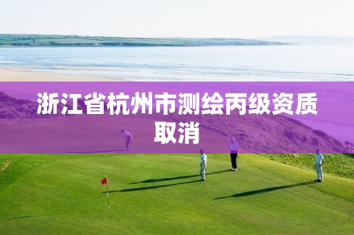 浙江省杭州市测绘丙级资质取消 浙江省杭州市测绘丙级资质取消