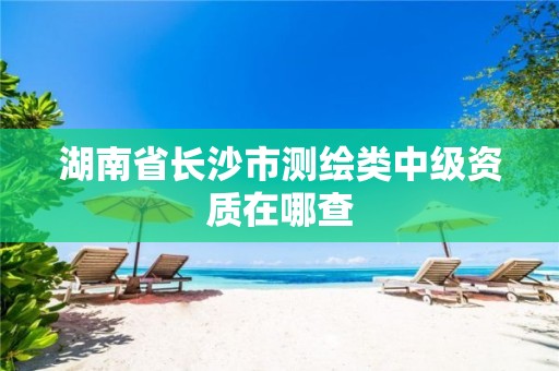 湖南省长沙市测绘类中级资质在哪查 湖南省长沙市测绘类中级资质在哪查