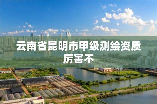 云南省昆明市甲级测绘资质厉害不 云南省昆明市甲级测绘资质厉害不