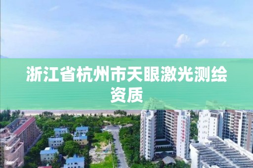 浙江省杭州市天眼激光测绘资质 浙江省杭州市天眼激光测绘资质