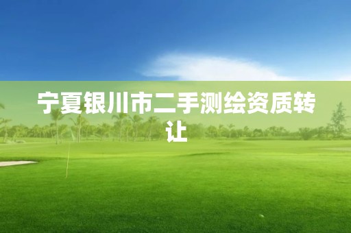 宁夏银川市二手测绘资质转让 宁夏银川市二手测绘资质转让