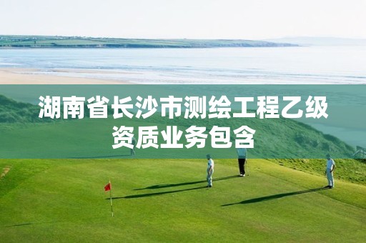 湖南省长沙市测绘工程乙级资质业务包含
