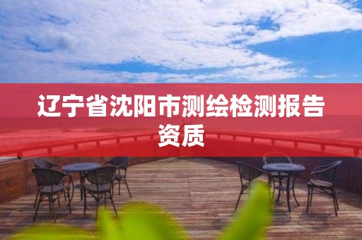 辽宁省沈阳市测绘检测报告资质