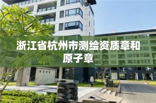 浙江省杭州市测绘资质章和原子章