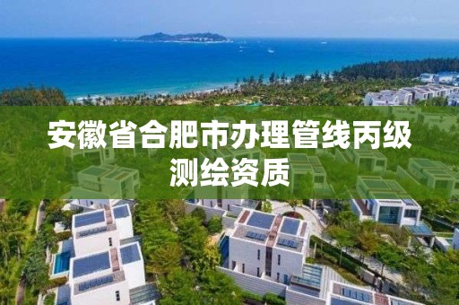 安徽省合肥市办理管线丙级测绘资质 安徽省合肥市办理管线丙级测绘资质