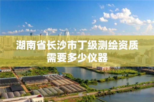 湖南省长沙市丁级测绘资质需要多少仪器 湖南省长沙市丁级测绘资质需要多少仪器
