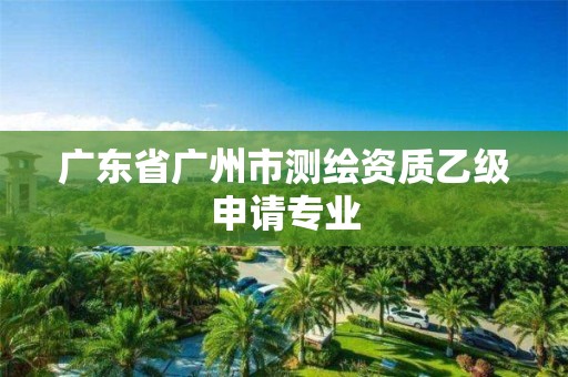 广东省广州市测绘资质乙级申请专业 广东省广州市测绘资质乙级申请专业