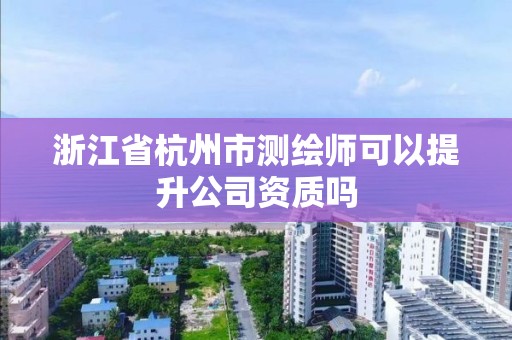 浙江省杭州市测绘师可以提升公司资质吗 浙江省杭州市测绘师可以提升公司资质吗