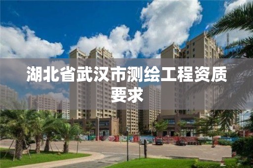 湖北省武汉市测绘工程资质要求