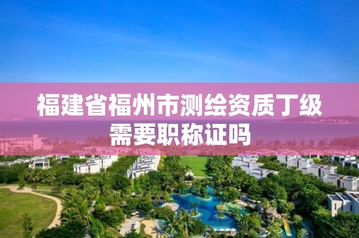 福建省福州市测绘资质丁级需要职称证吗 福建省福州市测绘资质丁级需要职称证吗