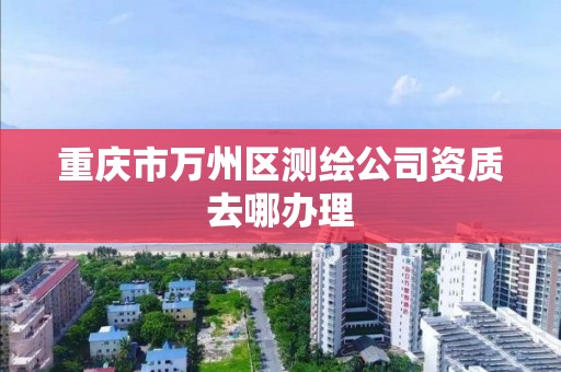 重庆市万州区测绘公司资质去哪办理 重庆市万州区测绘公司资质去哪办理