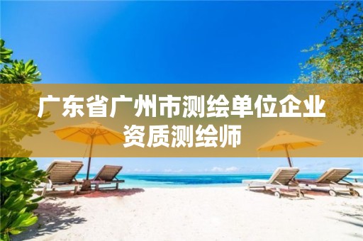 广东省广州市测绘单位企业资质测绘师