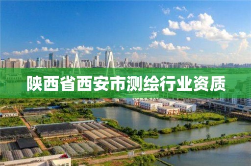 陕西省西安市测绘行业资质 陕西省西安市测绘行业资质