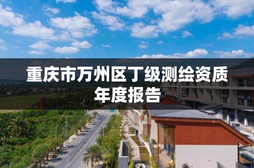 重庆市万州区丁级测绘资质年度报告 重庆市万州区丁级测绘资质年度报告