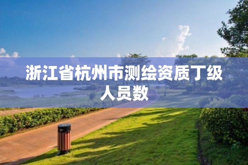 浙江省杭州市测绘资质丁级人员数 浙江省杭州市测绘资质丁级人员数