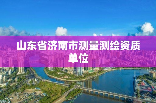 山东省济南市测量测绘资质单位 山东省济南市测量测绘资质单位