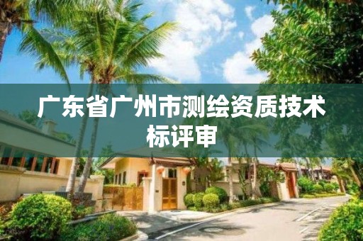 广东省广州市测绘资质技术标评审 广东省广州市测绘资质技术标评审