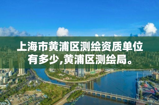 上海市黄浦区测绘资质单位有多少,黄浦区测绘局。