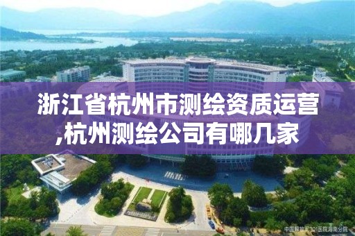 浙江省杭州市测绘资质运营,杭州测绘公司有哪几家