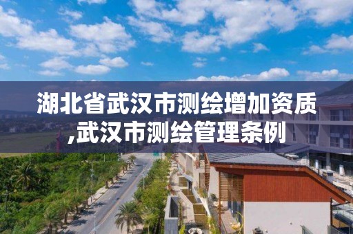湖北省武汉市测绘增加资质,武汉市测绘管理条例 湖北省武汉市测绘增加资质,武汉市测绘管理条例